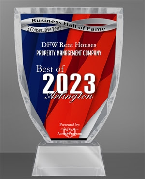 DFW Rent Houses 2023 Award of Excellence